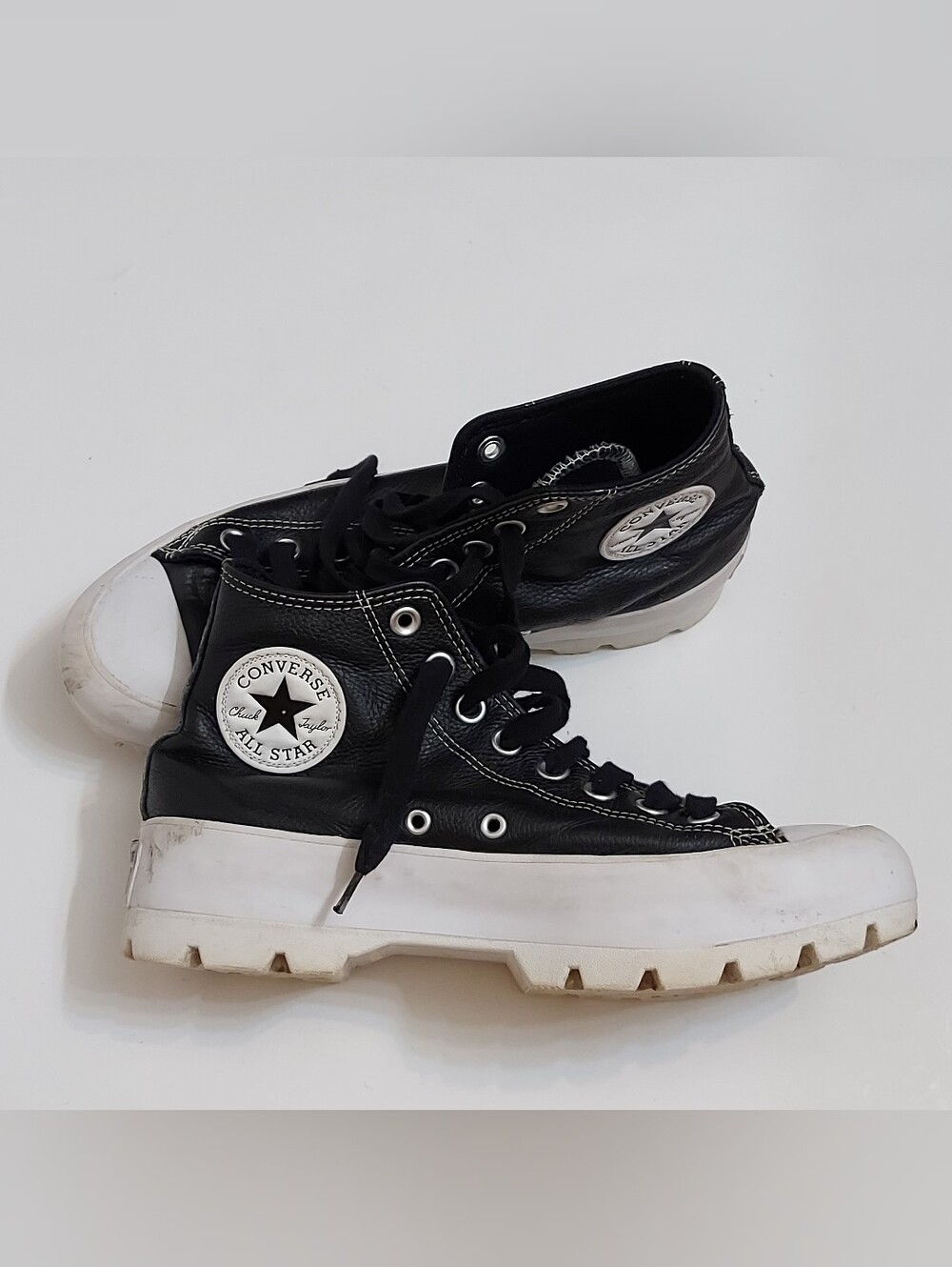 Converse Black and White High-Top Sneakers